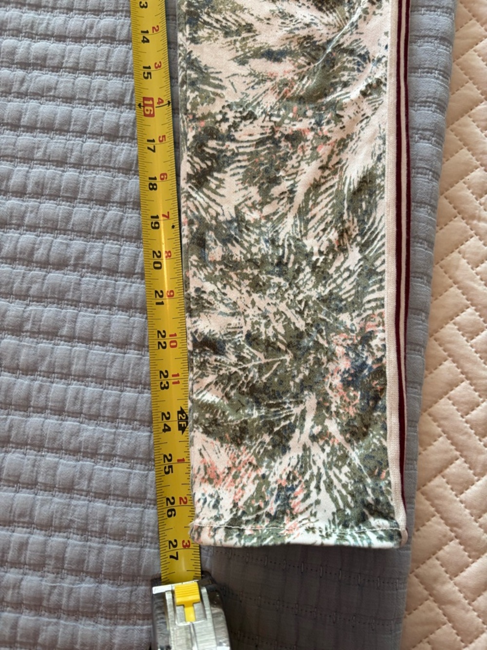 Dear John Floral-Print Cream and Green Women's Jeans - Picture 12 of 14